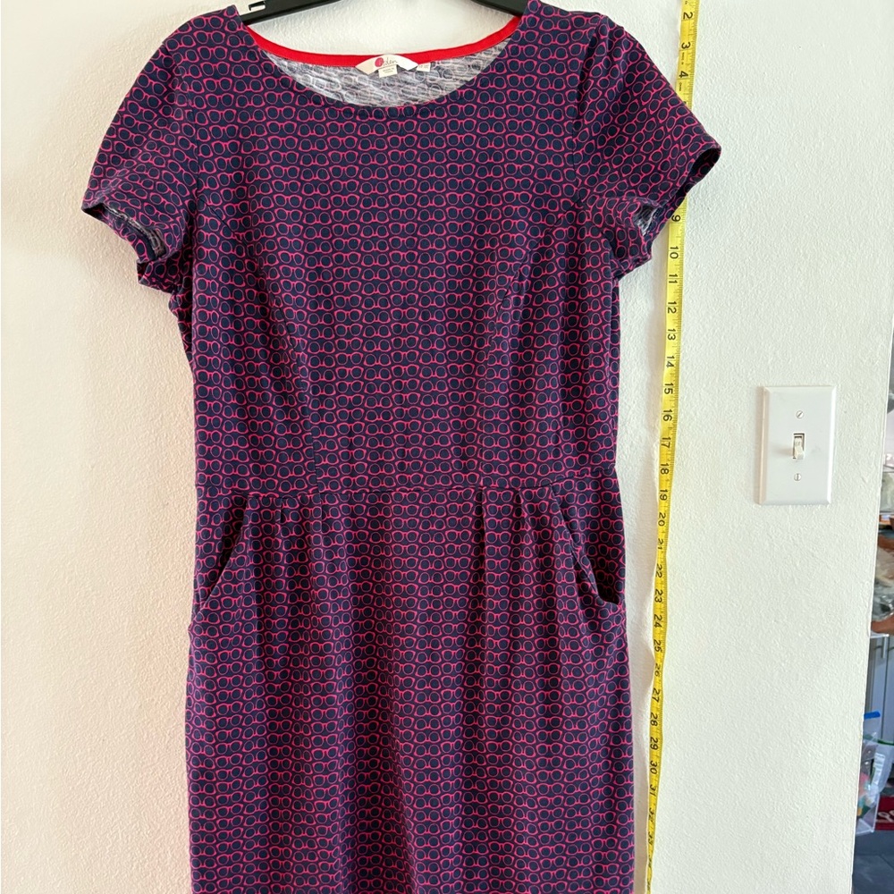 Boden blue and pink  Midi Dress